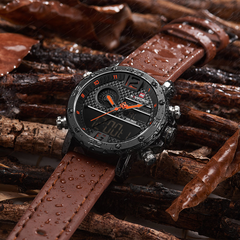 RELOJ NAVIFORCE - LUXURY NEGRO, MARRON | SKU: NAV-13 | NAV-14