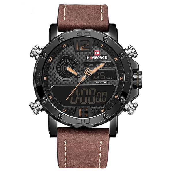 RELOJ NAVIFORCE - LUXURY NEGRO, MARRON | SKU: NAV-13 | NAV-14