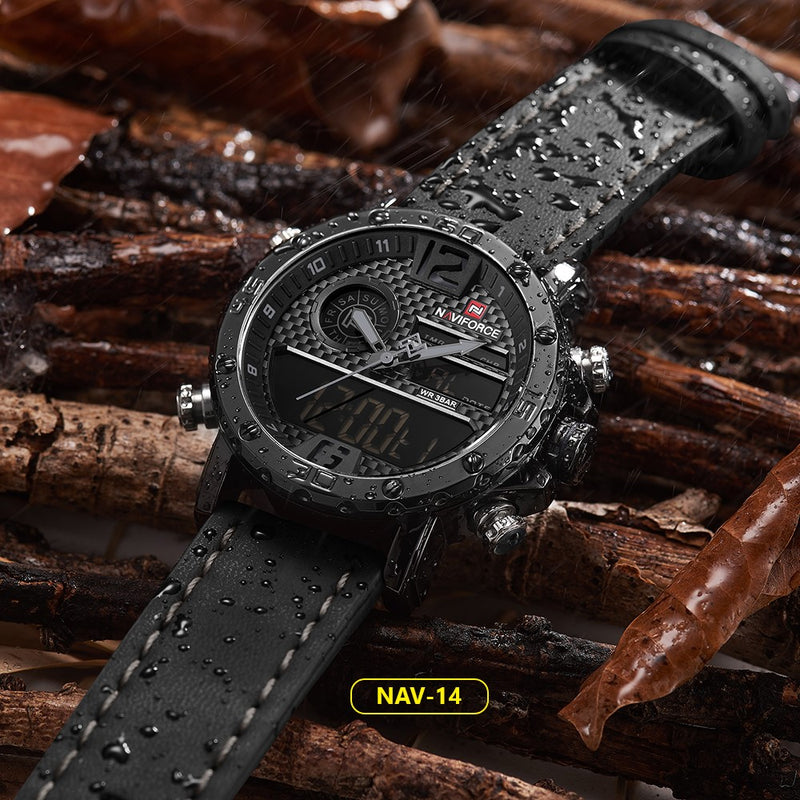 RELOJ NAVIFORCE - LUXURY NEGRO, MARRON | SKU: NAV-13 | NAV-14