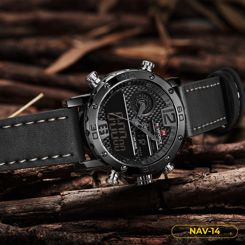 RELOJ HANNAH MARTIN MATE NEGRO Y CELESTE CRIMINAL | SKU: HAN-28