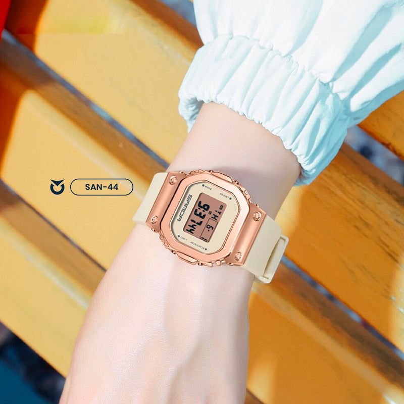 RELOJ SANDA DEPORTIVO CASUAL BABY PINK | SAN-44