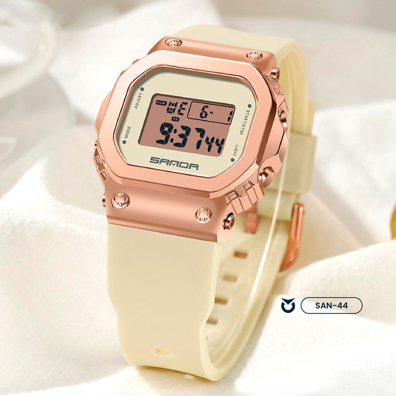 RELOJ SANDA DEPORTIVO CASUAL BABY PINK | SAN-44